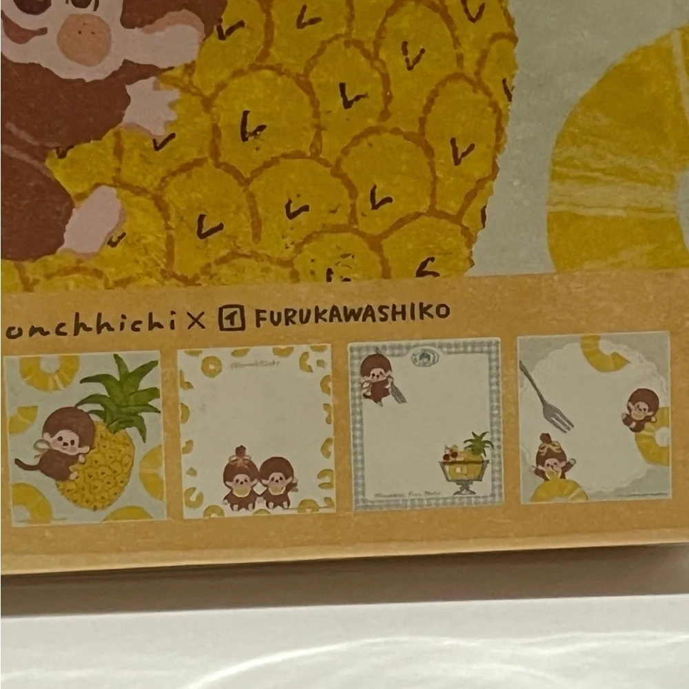 Monchhichi Fruit Series-Small Square Pineapple Memo Pad